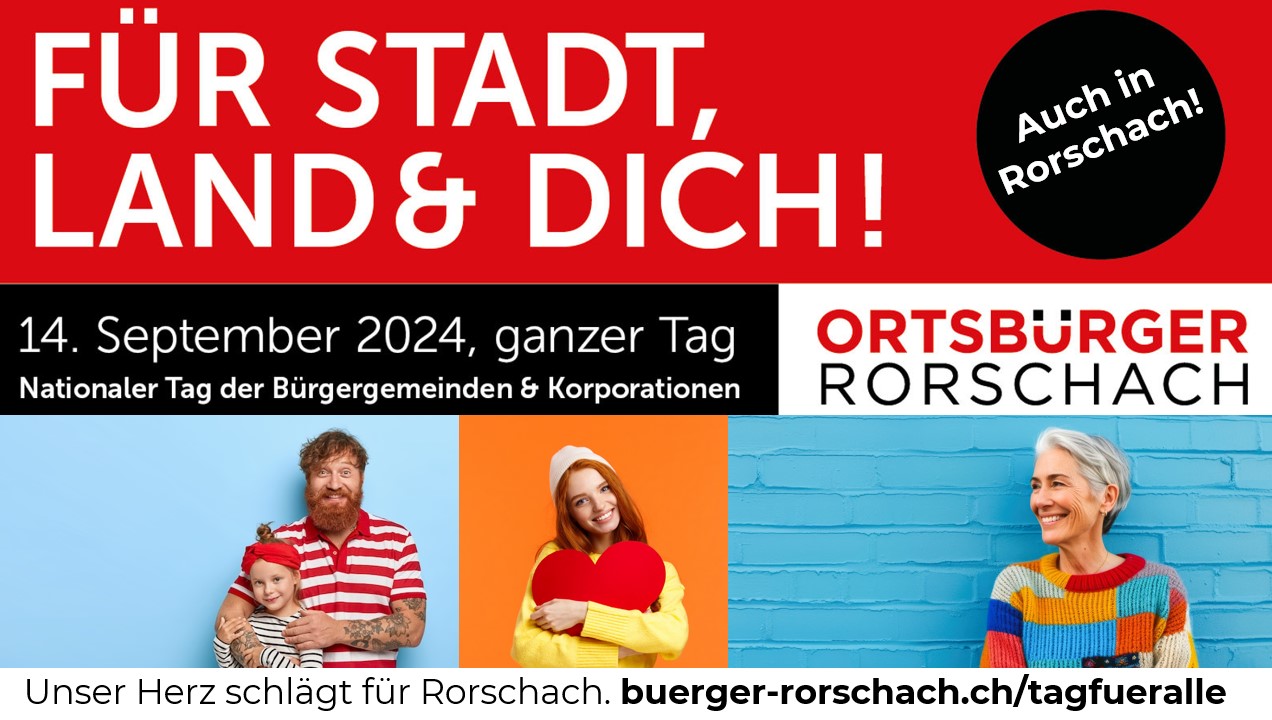 Schweizweiter Tag der Ortsgemeinden am 14.09.24: Feiern auch wir in Rorschach!