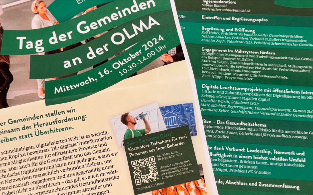 Erstmals Kongress „Tag der Gemeinden“ an der OLMA