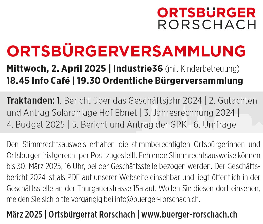 Bürgerversammlung vom 02.04.2025